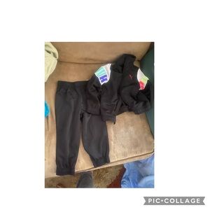 Kids Black Jogger Set